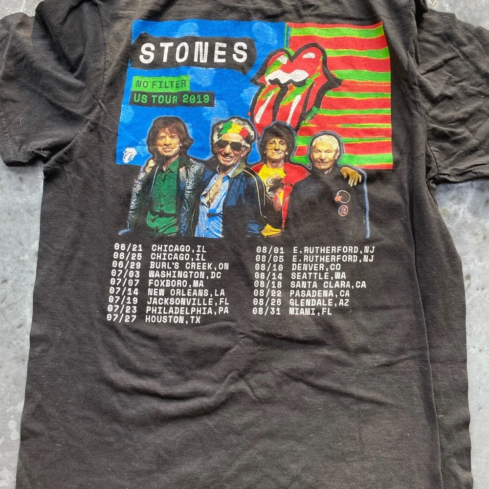 Rolling Stones US tour 2019-No Filter tee-shirt size M - Picture 3 of 3